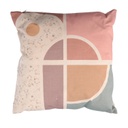 Cuscino tessuto multicolor quadro cm 38x38