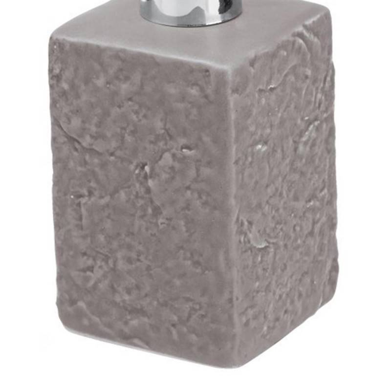 Dispenser sapone grigio della serie Petra