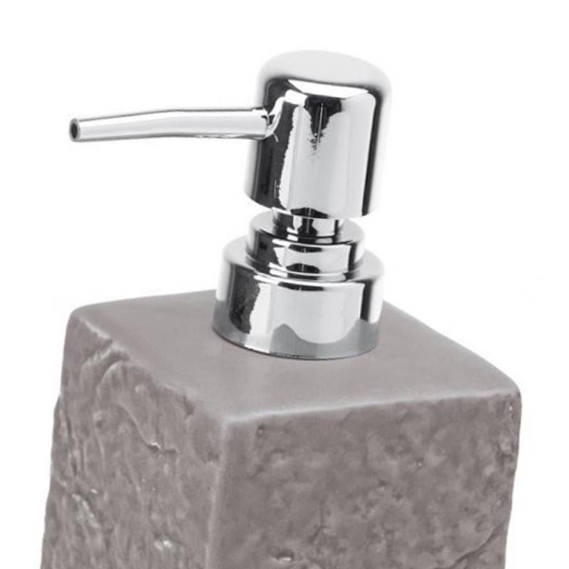 Dispenser sapone grigio della serie Petra