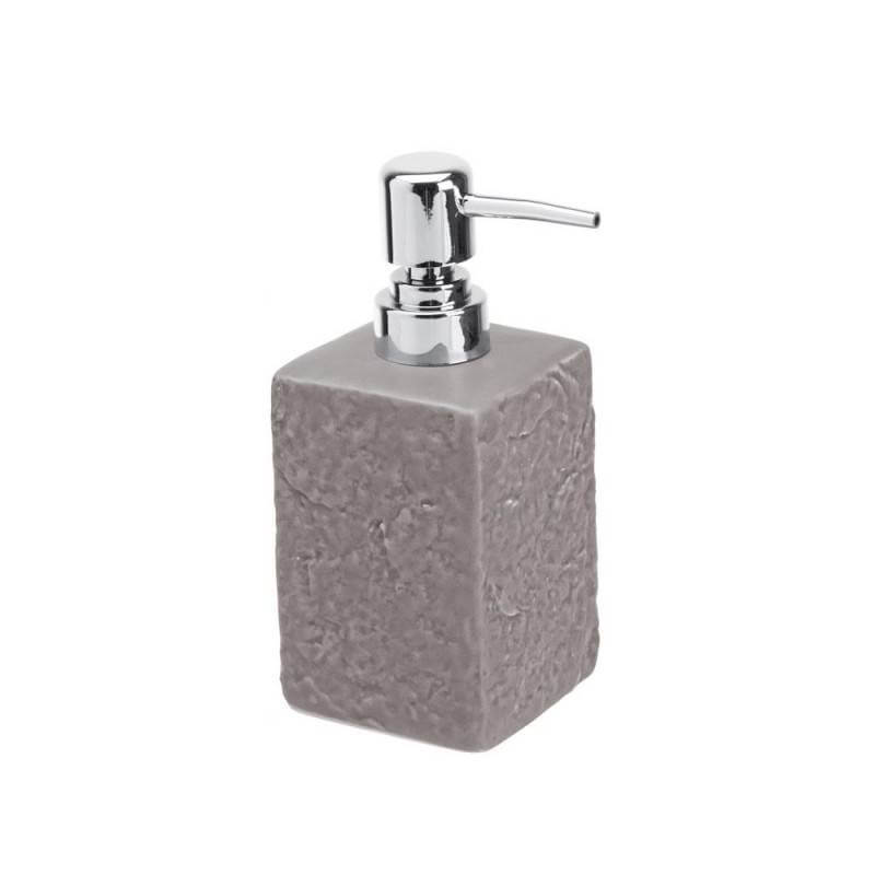 Dispenser sapone grigio della serie Petra