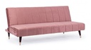 Divano Letto tre posti rosa reclinabile