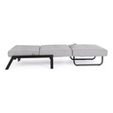 Divano letto salvaspazio un posto in tessuto Beige HAYDEN 95x96x h79 cm