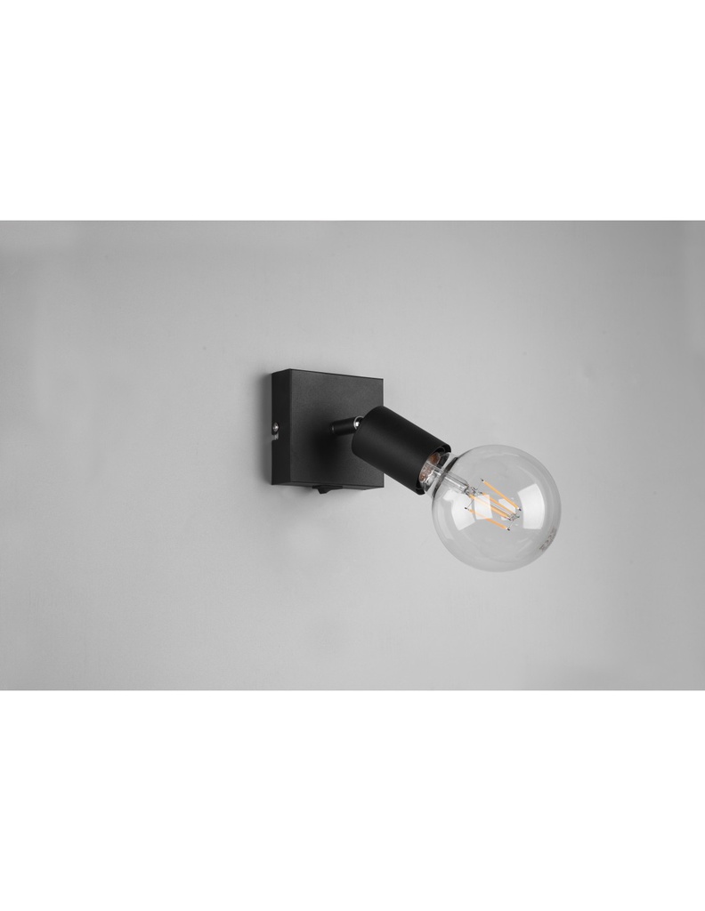 Faretto Spot Vannes Nero 1xE27 Trio Lighting