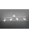Faretto Toulouse Bianco 4 Spot Led L78 cm Trio Lighting