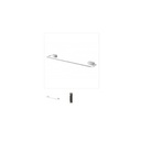 Feridras Porta Asciugamani Velvet 55 cm Acciaio Cromato Adesivo-Viti 015109