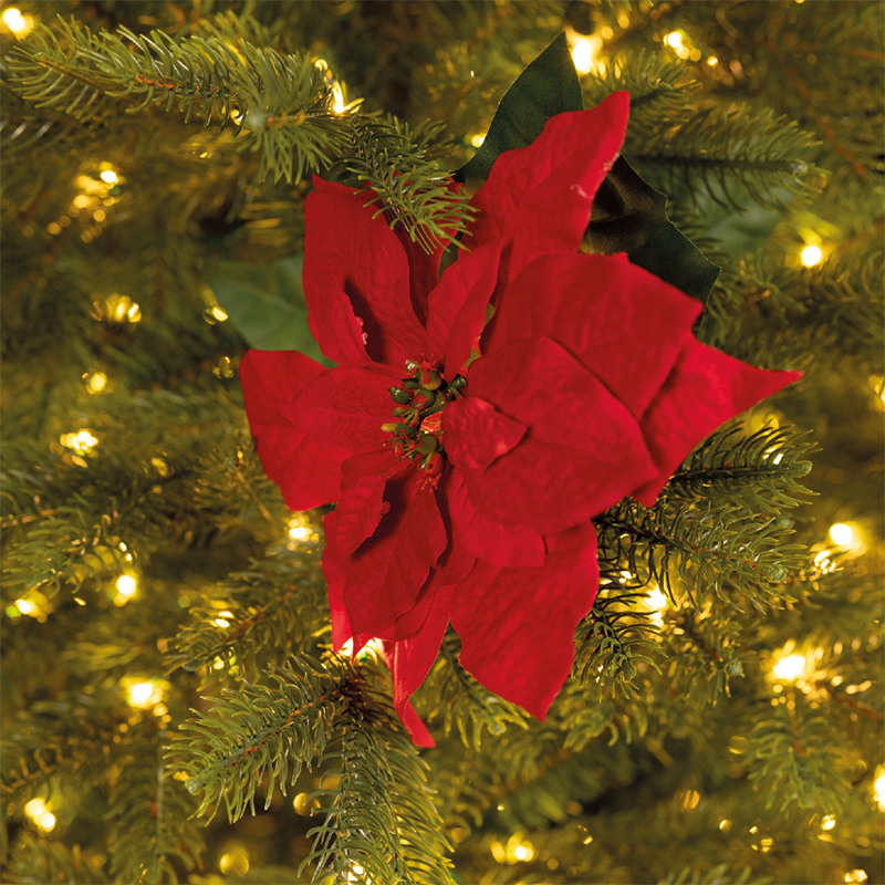 Fiore rosso H67 cm decorazione di natale