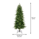 Albero di Natale Grandis slim fir H 210 x ø 100 cm