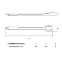 Forchettone in acciaio accessori barbecue cm 50