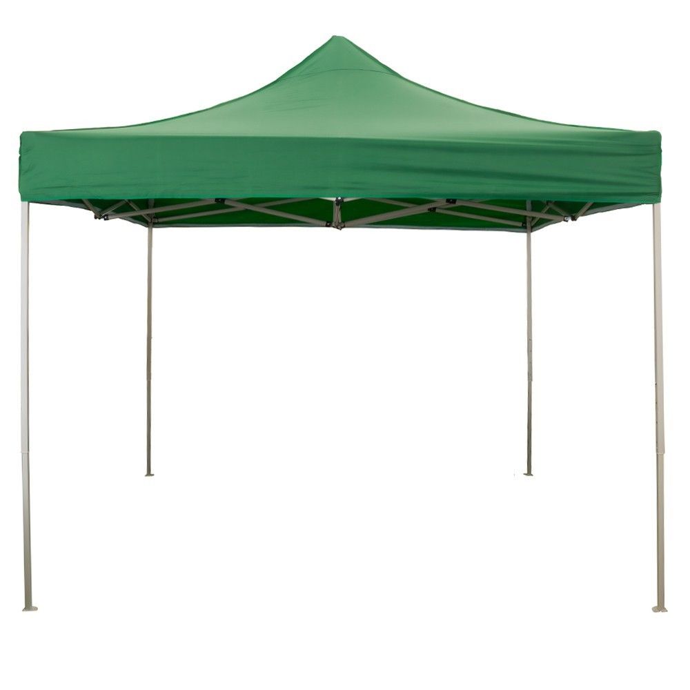 Gazebo pieghevole 3x3 Verde in PVC impermeabile