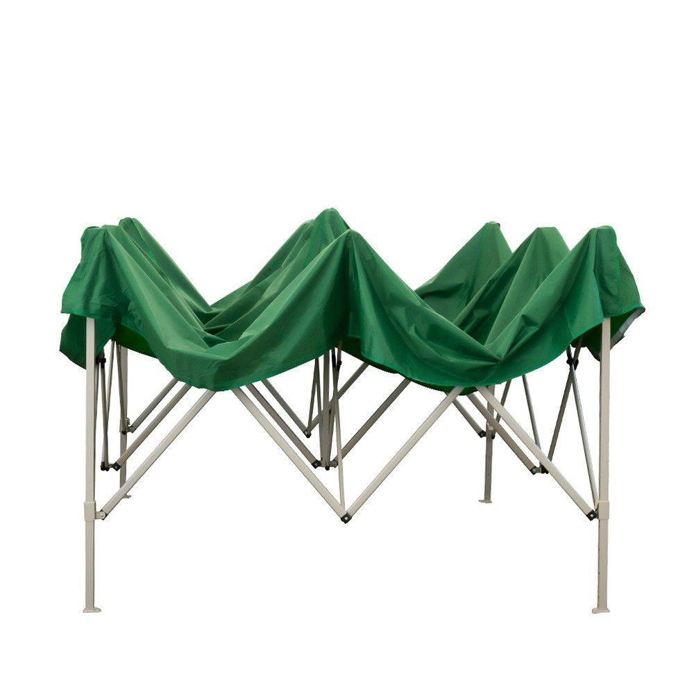 Gazebo pieghevole 3x3 Verde in PVC impermeabile