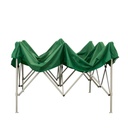 Gazebo pieghevole 3x3 Verde in PVC impermeabile