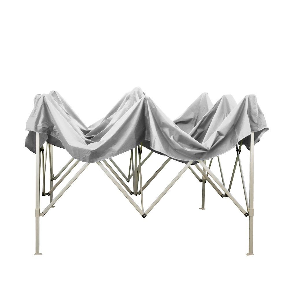 Gazebo richiudibile pieghevole 3 x 2 Bianco in PVC impermeabile
