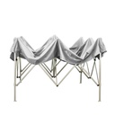 Gazebo richiudibile pieghevole 3 x 2 Bianco in PVC impermeabile
