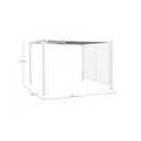 Gazebo Noah da esterno bianco 3x3,6 m