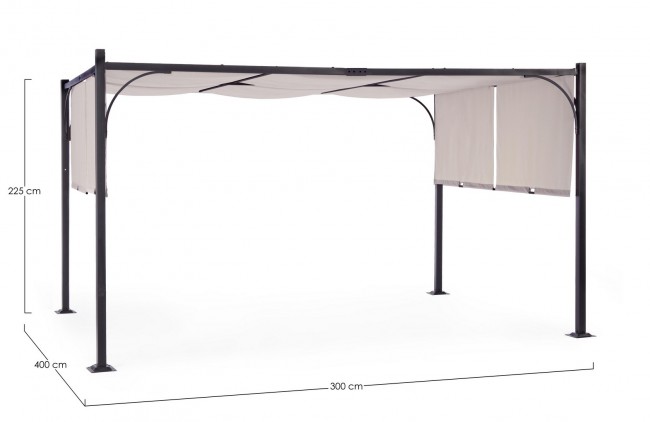 Gazebo Slide 3x4 cm antracite-grigio