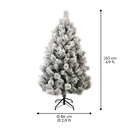 Albero di Natale Vancover innevato H 150 x Ø86 cm