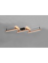 Grande Plafoniera Bacchette Legno Orientabili Vintage Doppio Led Bellari Trio Lighting