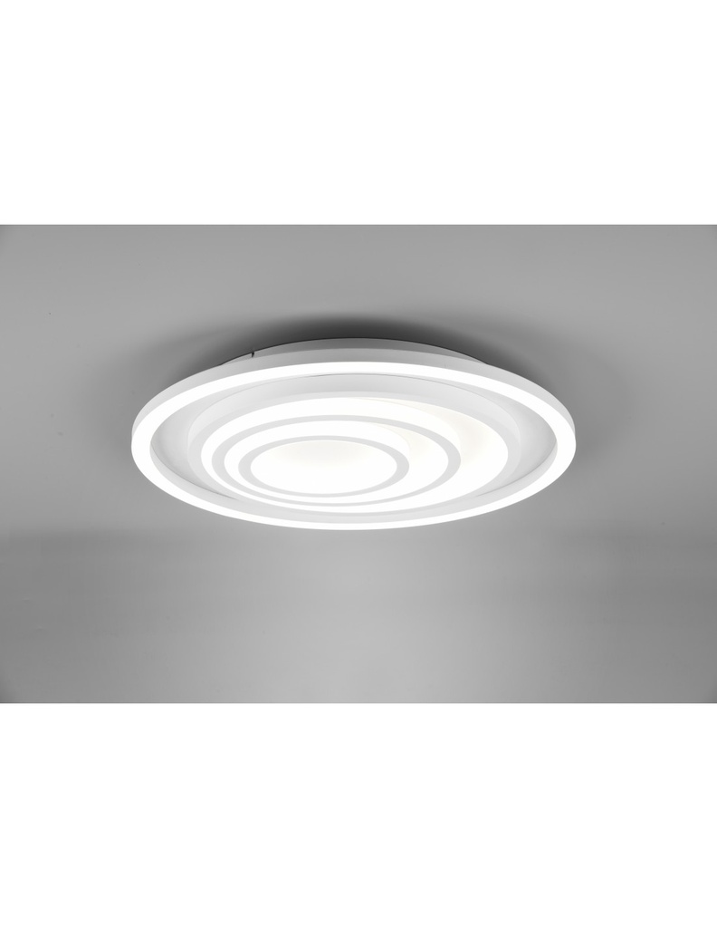 Grande Plafoniera Circolare Moderna Led Dimmer Kagawa Bianco Trio Lighting