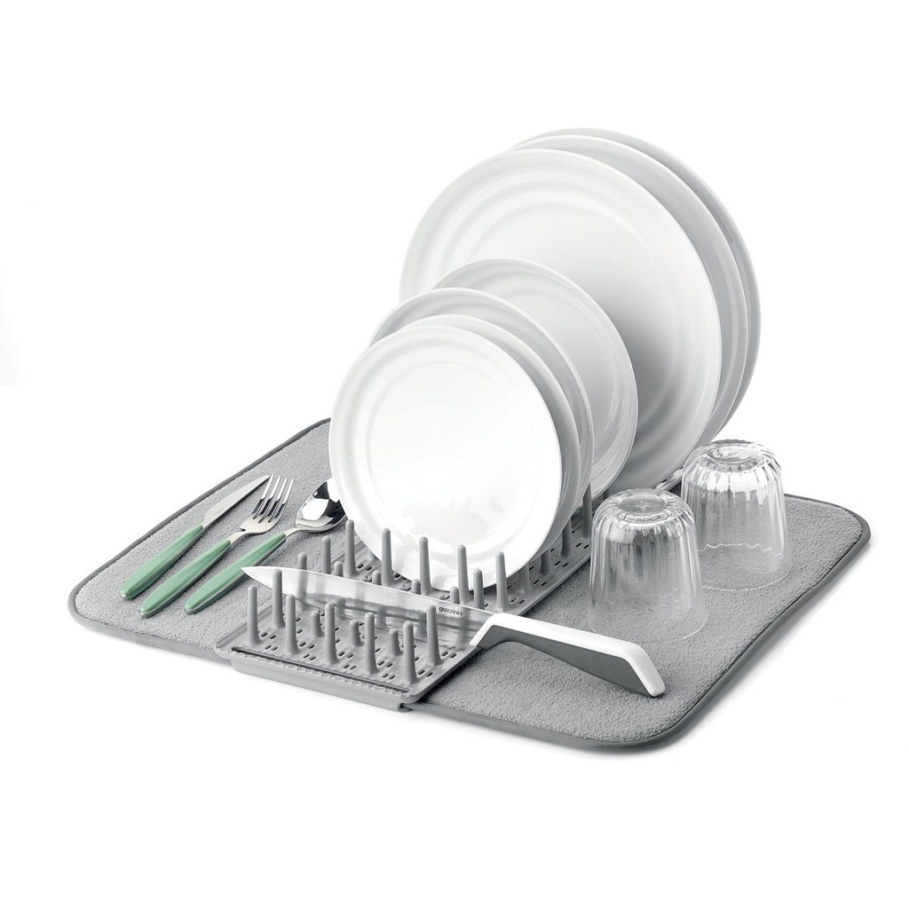 Guzzini - Scolapiatti con tappetino dry&amp;amp;safe Tierra 'Made for Nature' Bianco Latte