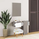 Ingresso Efes Mocha Bianco con Specchio L100 x P30 x 72.5 H cm
