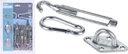 Kit di fissaggio per velo telo ombra