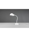 Lampada Bianca Scrivania Braccio Flessibile Perry Trio Lighting