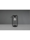 Lampada Da Appoggio Gabbia Metallo Nero Cotoca Con Sensore Trio Lighting