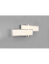 Lampada Da Soffitto 2 Rettangoli Led Dimmer Charleston Alluminio Trio Lighting