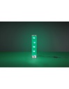 Lampada Da Tavolo Cilindro Led Rgb Rico Cromo Stoffa Microforata Con Smart Control Trio Lighting
