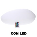 Lampada Led in plastica ricaricabile multicolor cm 40x30h15