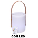 Lampada Led in plastica ricaricabile multicolor con musica cm20 h