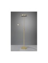 Lampada Terra Touch Dimmer Led Con Spot Da Lettura Franklin Ottone Satinato Trio Lighting