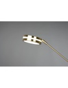 Lampada Terra Touch Dimmer Led Con Spot Da Lettura Franklin Ottone Satinato Trio Lighting