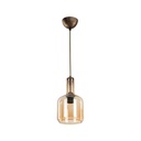 Lampada a sospensione Boston MDL3554 con diffusore vetro fumè EFFEZ