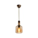 Lampada a sospensione Boston MDL3554 con diffusore vetro fumè EFFEZ