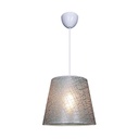 Lampada a sospensione Conic ASZ0777 in tessuto grigio EFFEZ