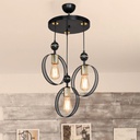 Lampada a sospensione Esin con tre portalampade a cerchio MDL4423 EFFEZ