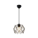 Lampada a sospensione Koza MDL3852 gabbia nero