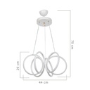 Lampada a sospensione LED Ilya forma spirale bianca MDL4439