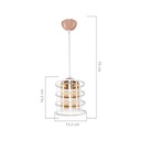 Lampada a sospensione Mira ASZ1261 metallo bianco