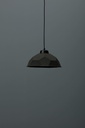 Lampada a sospensione con paralume in cartone riciclato nero D35xD35x160h cm 