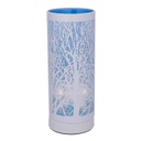 Lampada aroma metallo touch blu cmø10h26