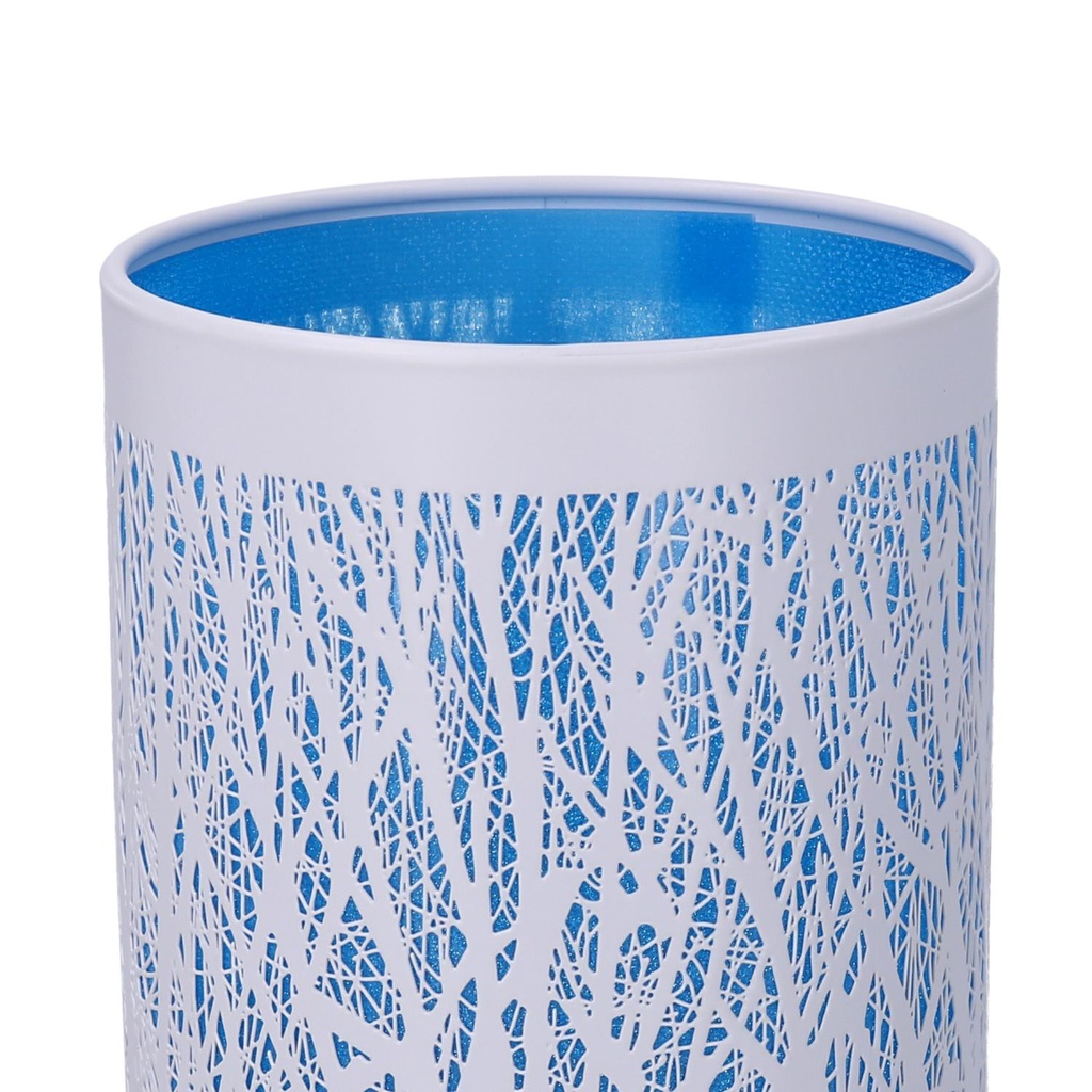 Lampada aroma metallo touch blu cmø10h26