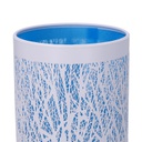 Lampada aroma metallo touch blu cmø10h26