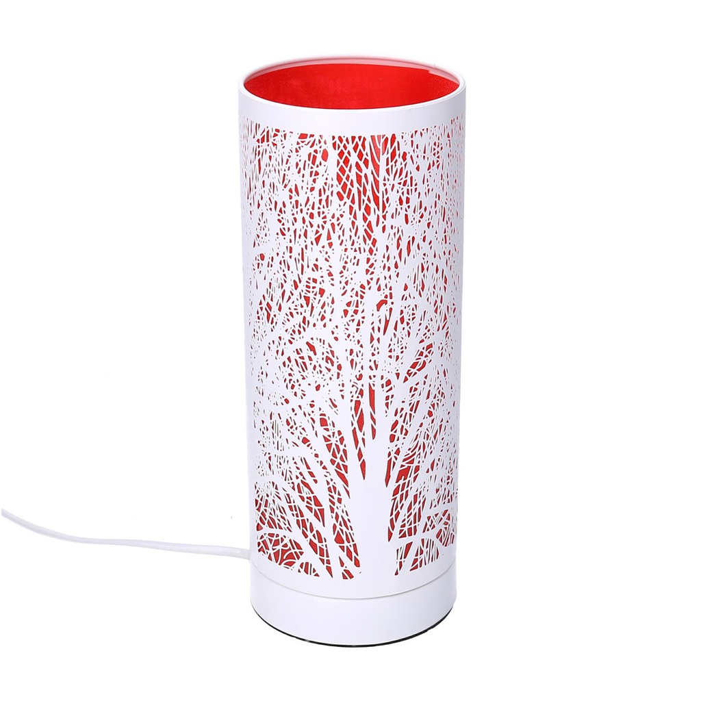 Lampada aroma metallo touch rosso cmø10h26