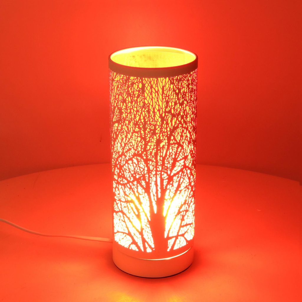 Lampada aroma metallo touch rosso cmø10h26