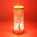 Lampada aroma metallo touch rosso cmø10h26