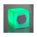 Lampada da Giardino a LED Cubo Speaker in Polietilene 15x15cm