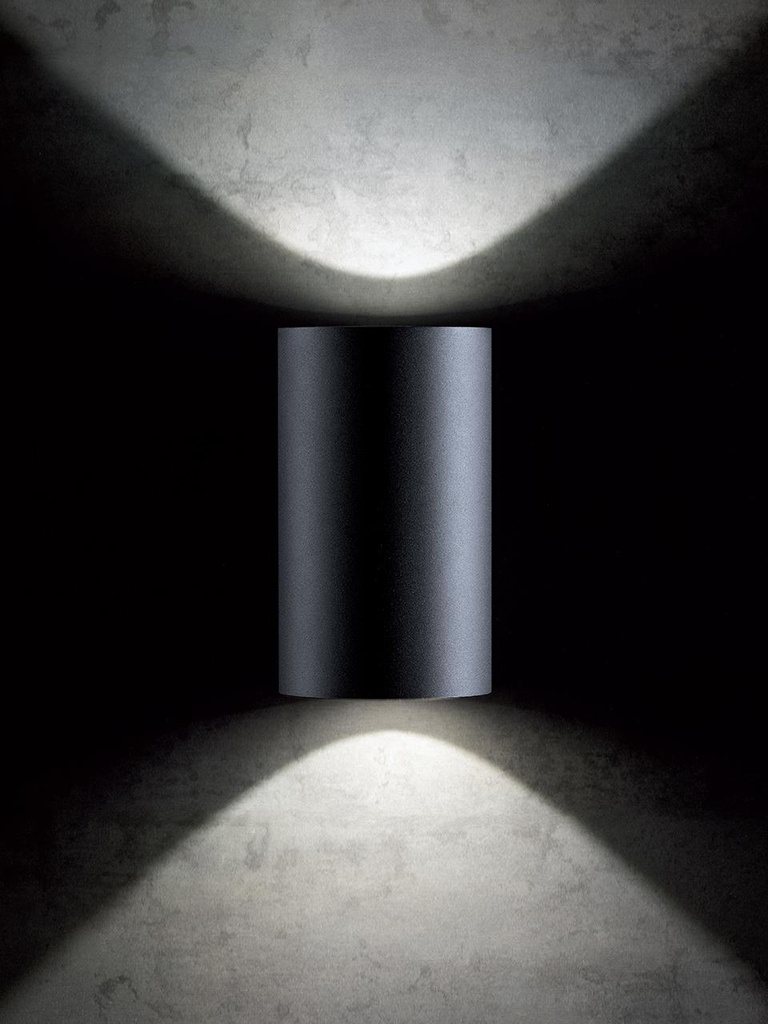 Lampada da Parete in Alluminio Pressofuso con Diffusori in Vetro Trasparente - 20W - 2620 Lumen - Classe E - Luce Calda bianco