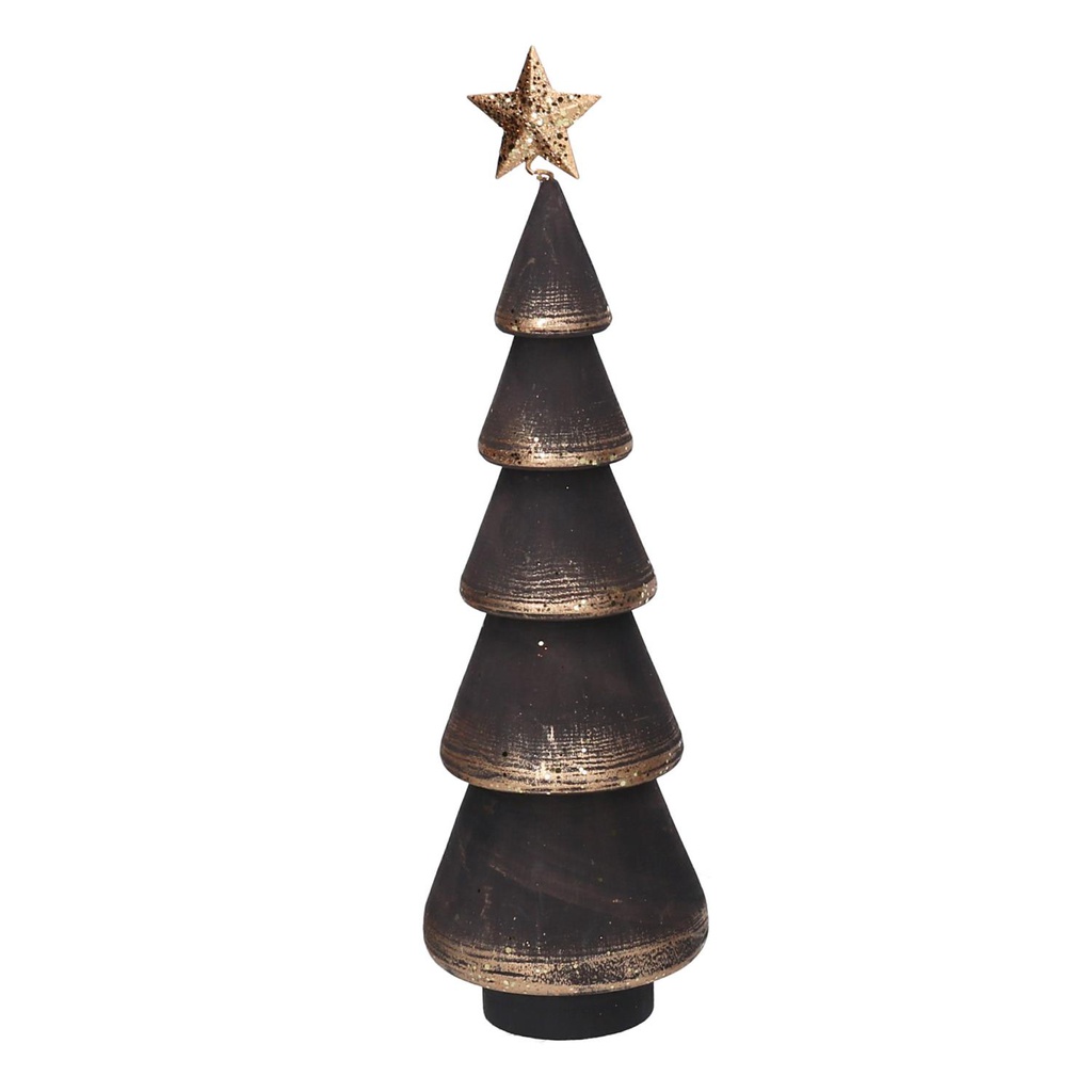 Albero legno nero cm22x7h7